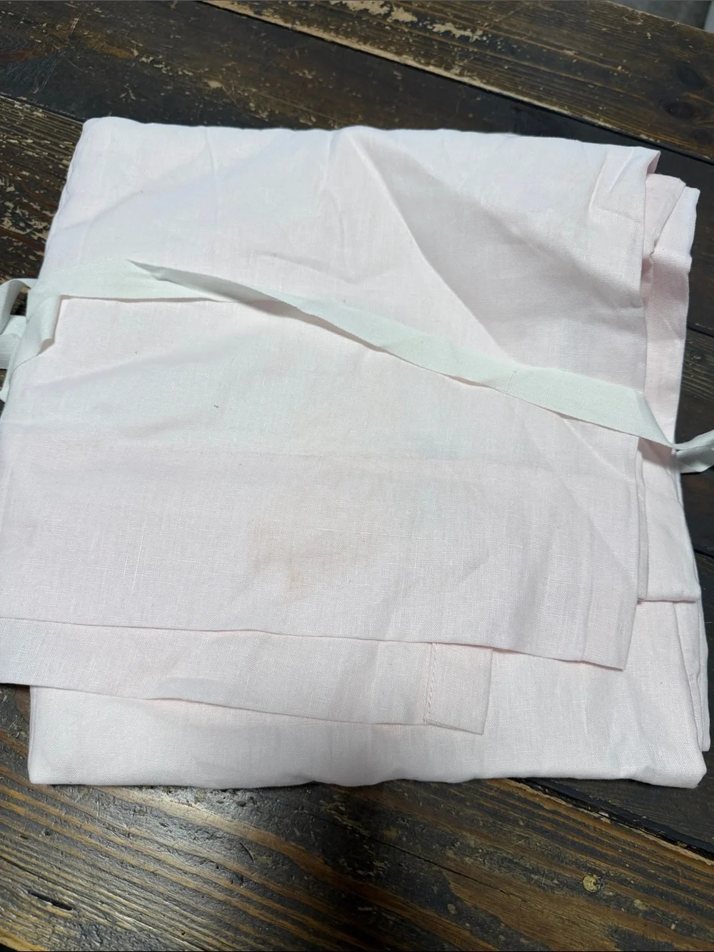1 European Linen Curtain/ Rose Quartz / 48x96